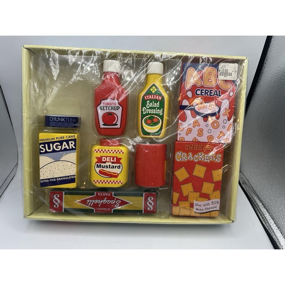 Melissa & Doug Kitchen Food Play Wooden Pantry Products Ages 3+ #4077 New Sealed